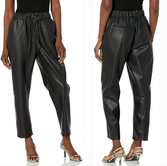 Blank NYC Vegan Leather Pants In Nowhere Road - Picture 1 of 9